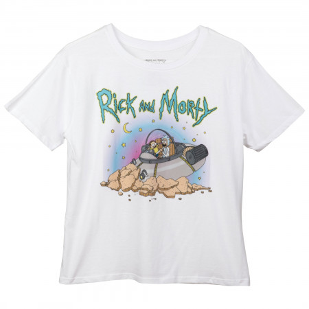 Rick And Morty Crash Landing Junior's T-Shirt